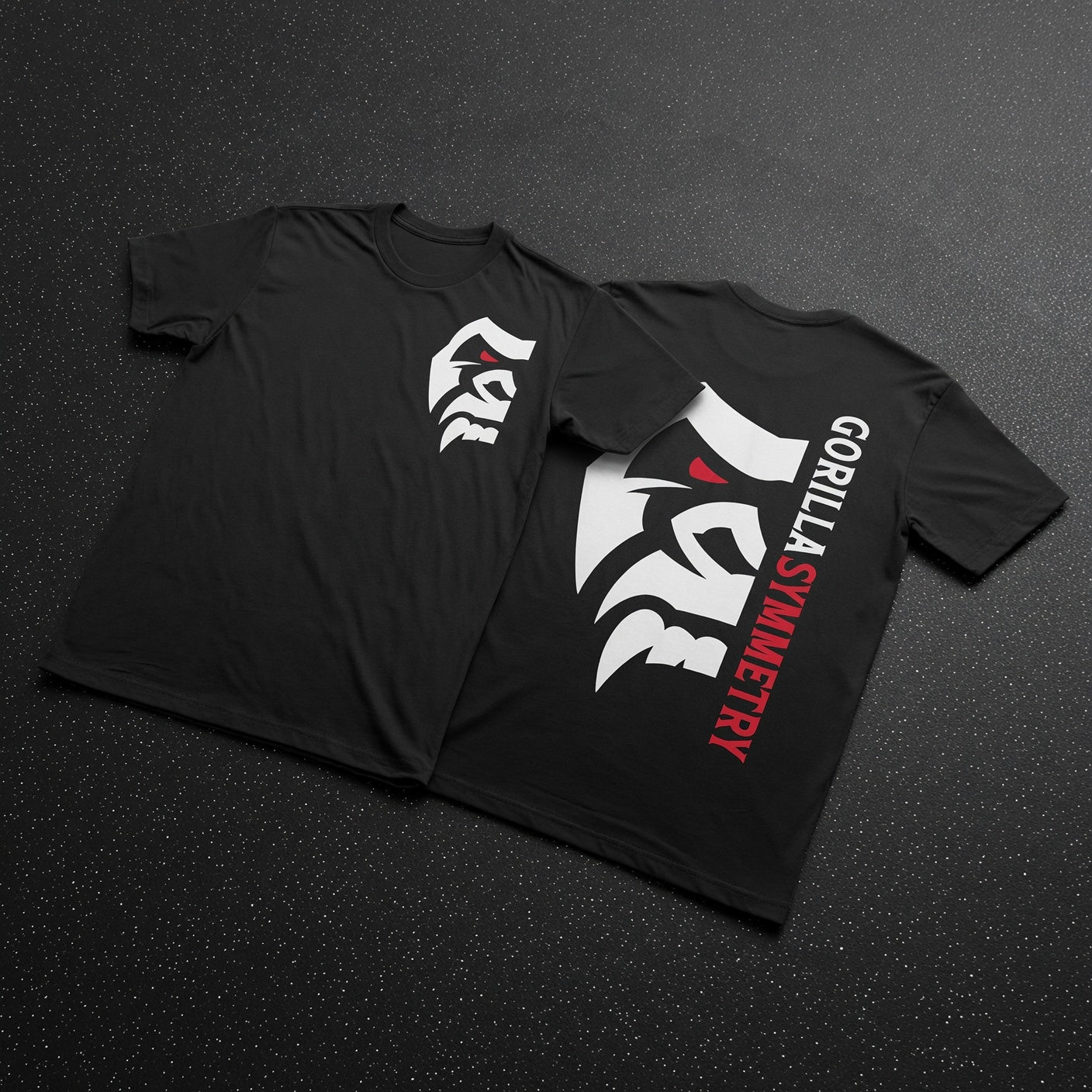 Classic Gorilla Symmetry T-Shirt in Black