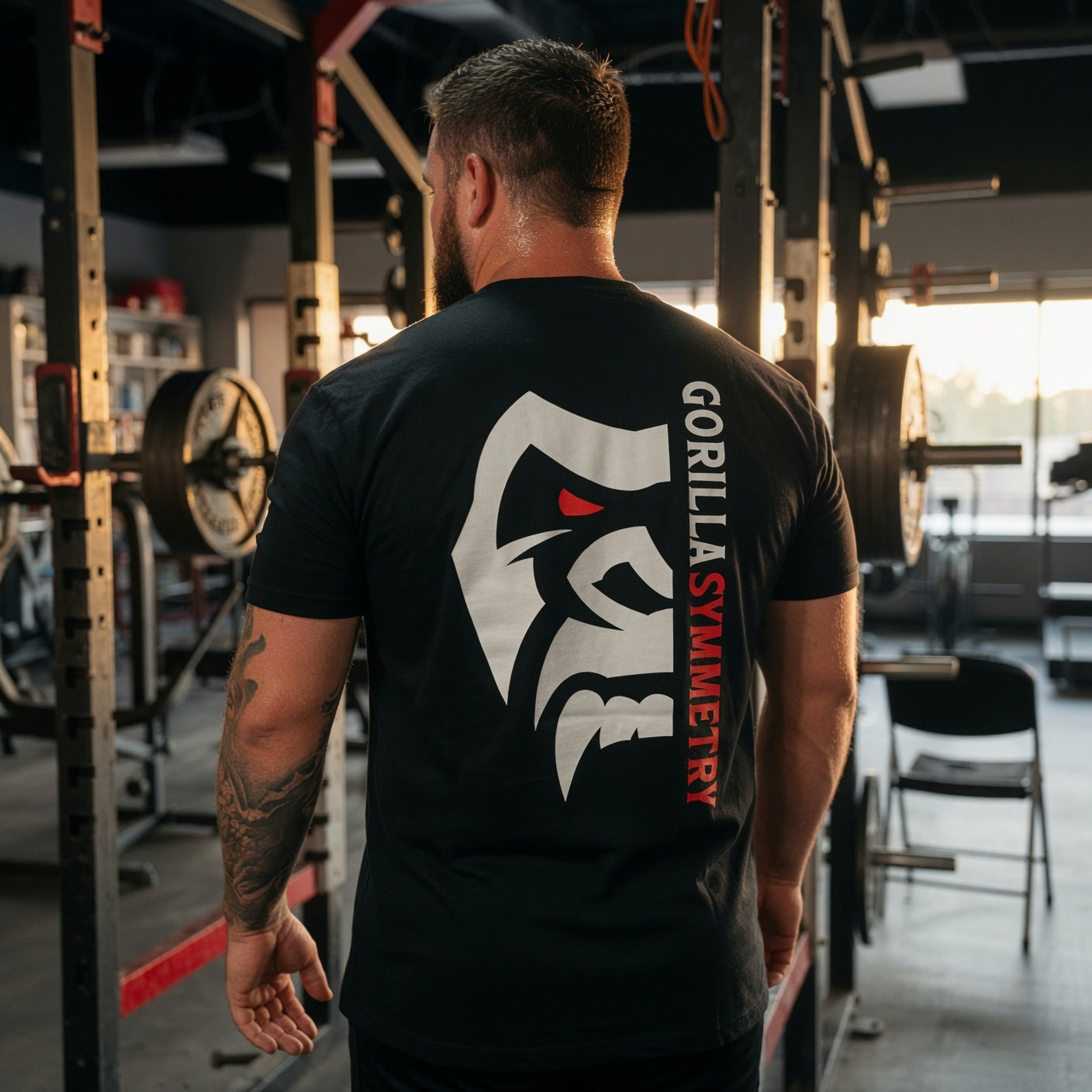 Classic Gorilla Symmetry T-Shirt in Black