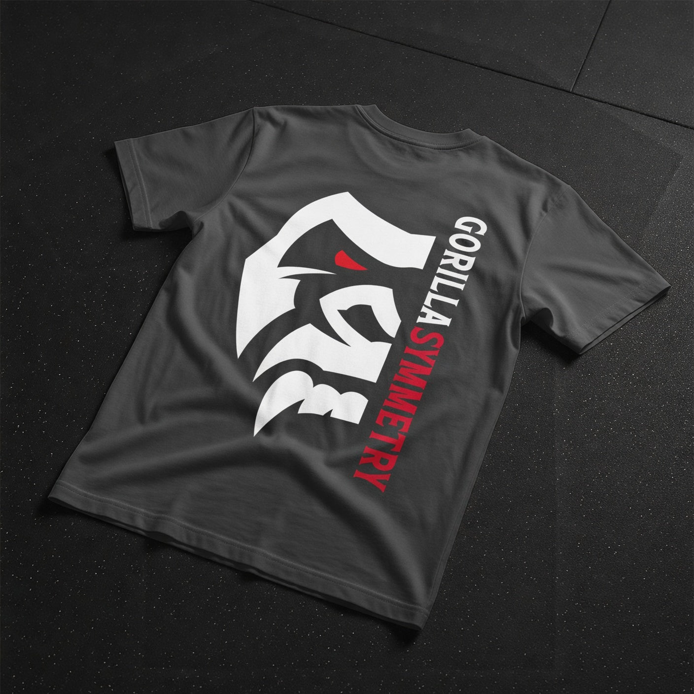 Classic Gorilla Symmetry T-Shirt in Heavy Metal